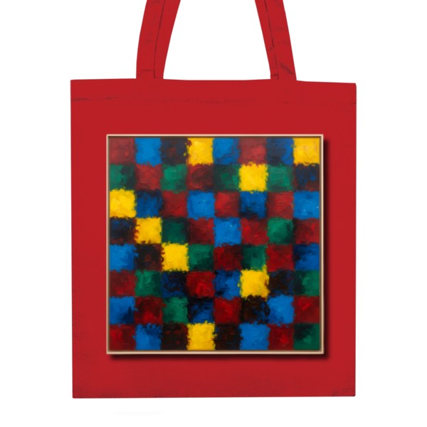 Nákupní taška unisex s potiskem Barevné Čtverce