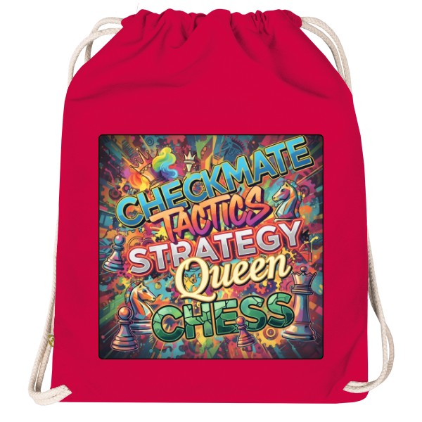 Vak na záda Organic  s potiskem Checkmate tactics na zádech