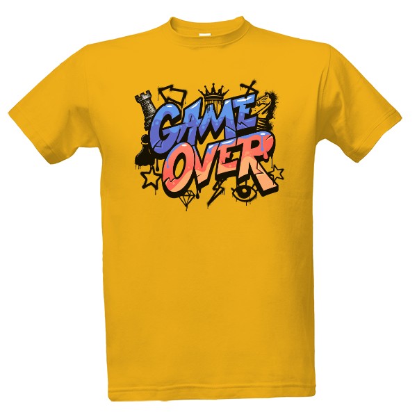 Tričko s potiskem Game over