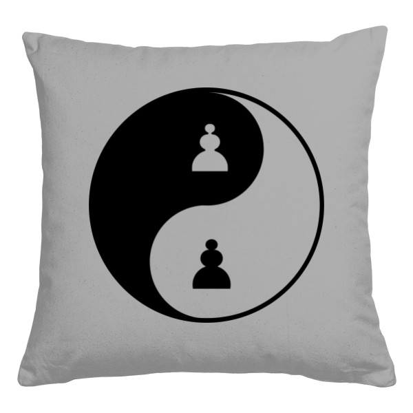 Polštář bavlněný  s potiskem Jing Jang pro spaní