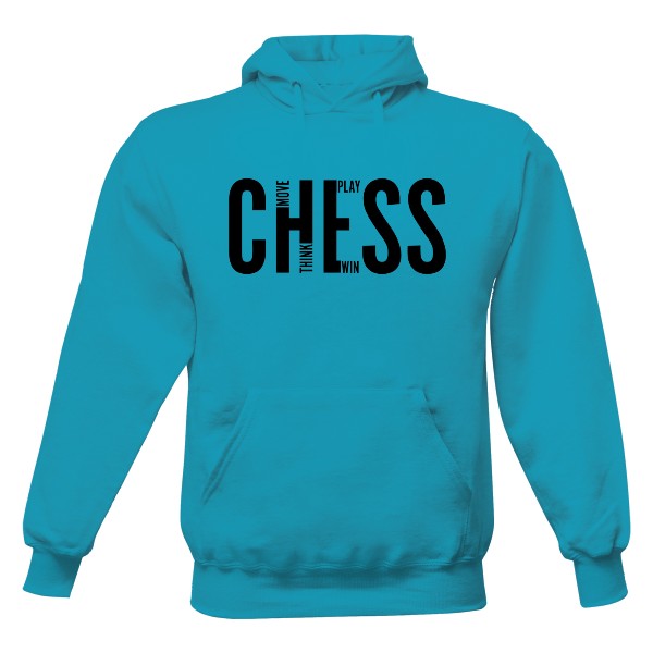 Pánská mikina s kapucí s potiskem Mysli, hraj, vyhraj3