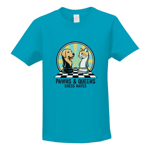 Tričko s potiskem Šachoví kamarádi