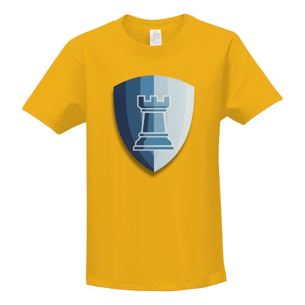 Tričko s potiskem Supervěž v modrém štítu